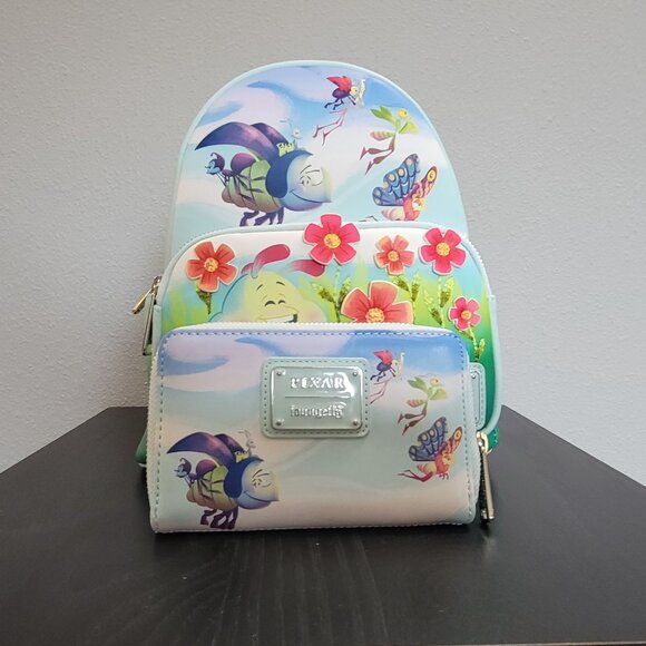 Loungefly Pixar a Bugs Life Earth Day Mini Backpack - Picture 7 of 11